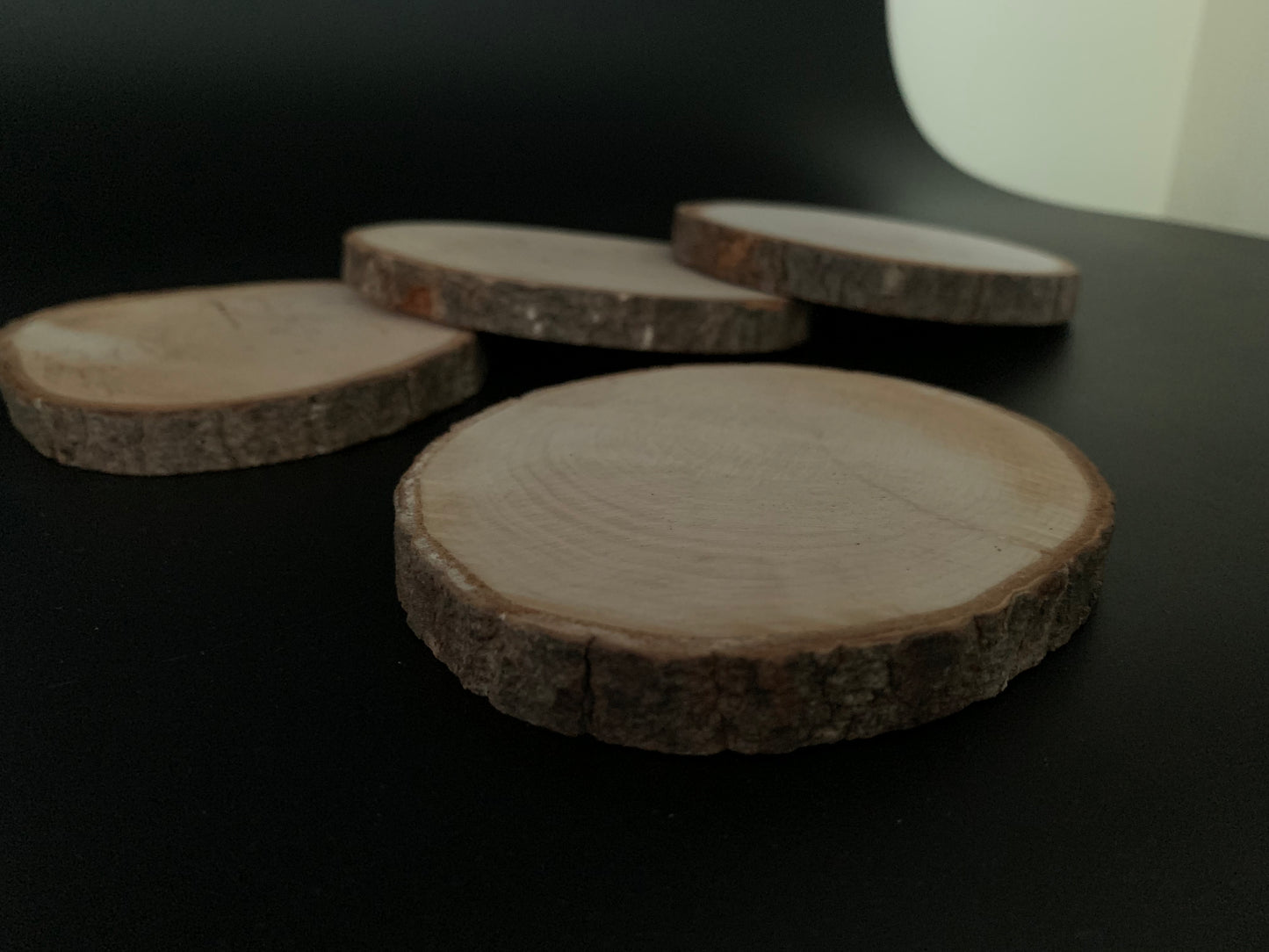 Custom engraved wood coasters