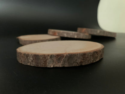Custom engraved wood coasters